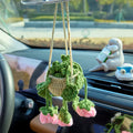 Crochet Hanging with Rose Flowers