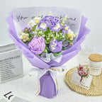Crochet Rose Carnation Tulip Bouquet