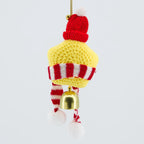 Crochet Cute Star Hanging with Hat & Scarf & Bell