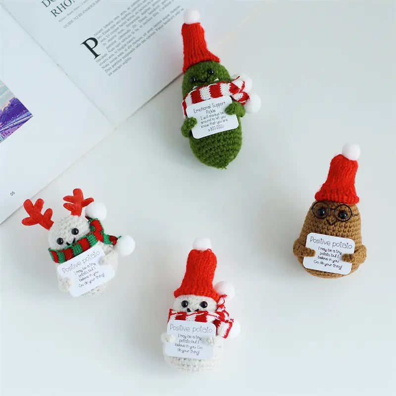 Emotional Support Crochet Toy Set for Christmas