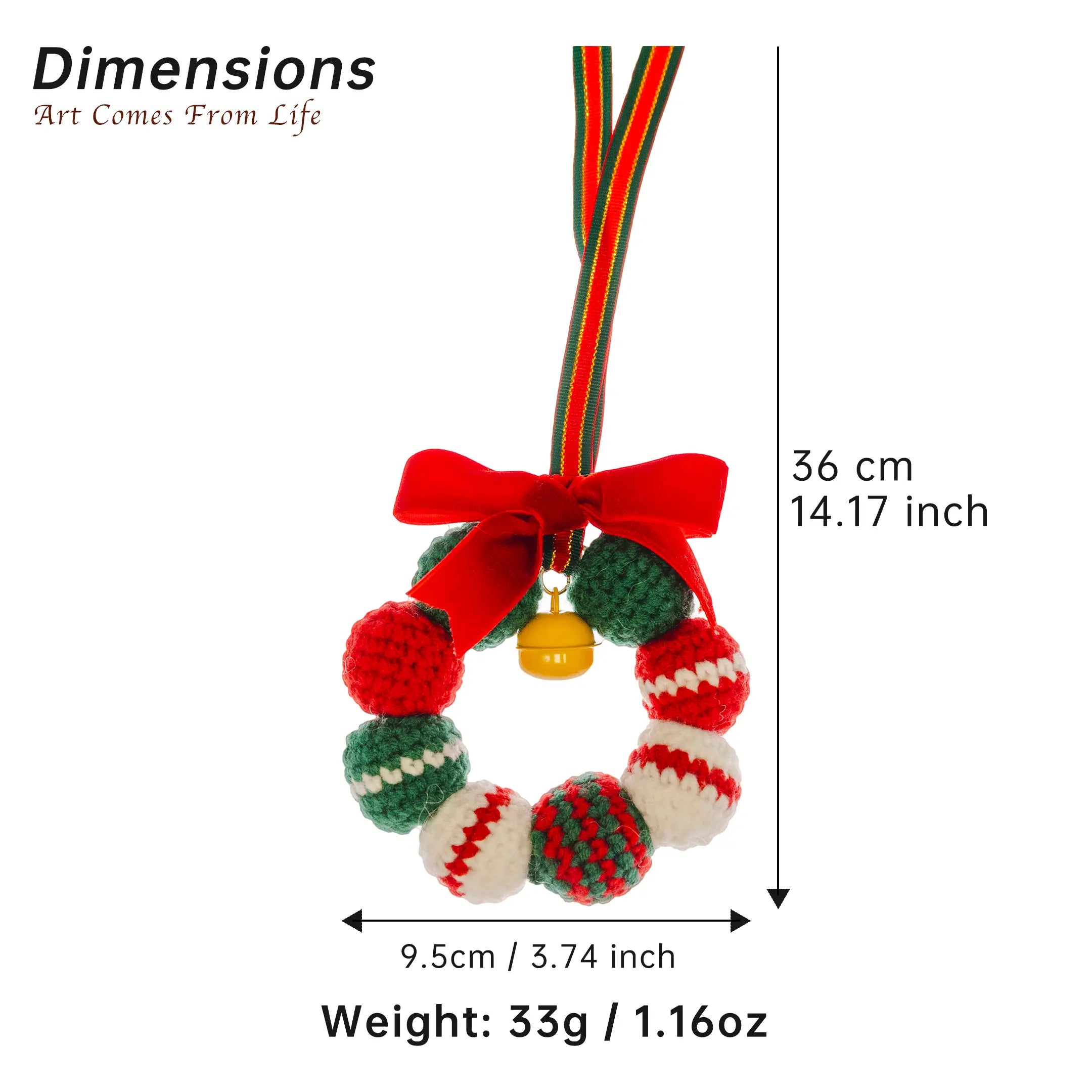 Crochet Christmas Hanging (Set of 3)