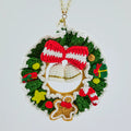 Crochet Christmas Wreath Hanger