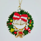 Crochet Christmas Wreath Hanger