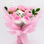 Crochet HK & Rose Flower Bouquet