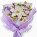 Crochet Lily & Lavender Bouquet