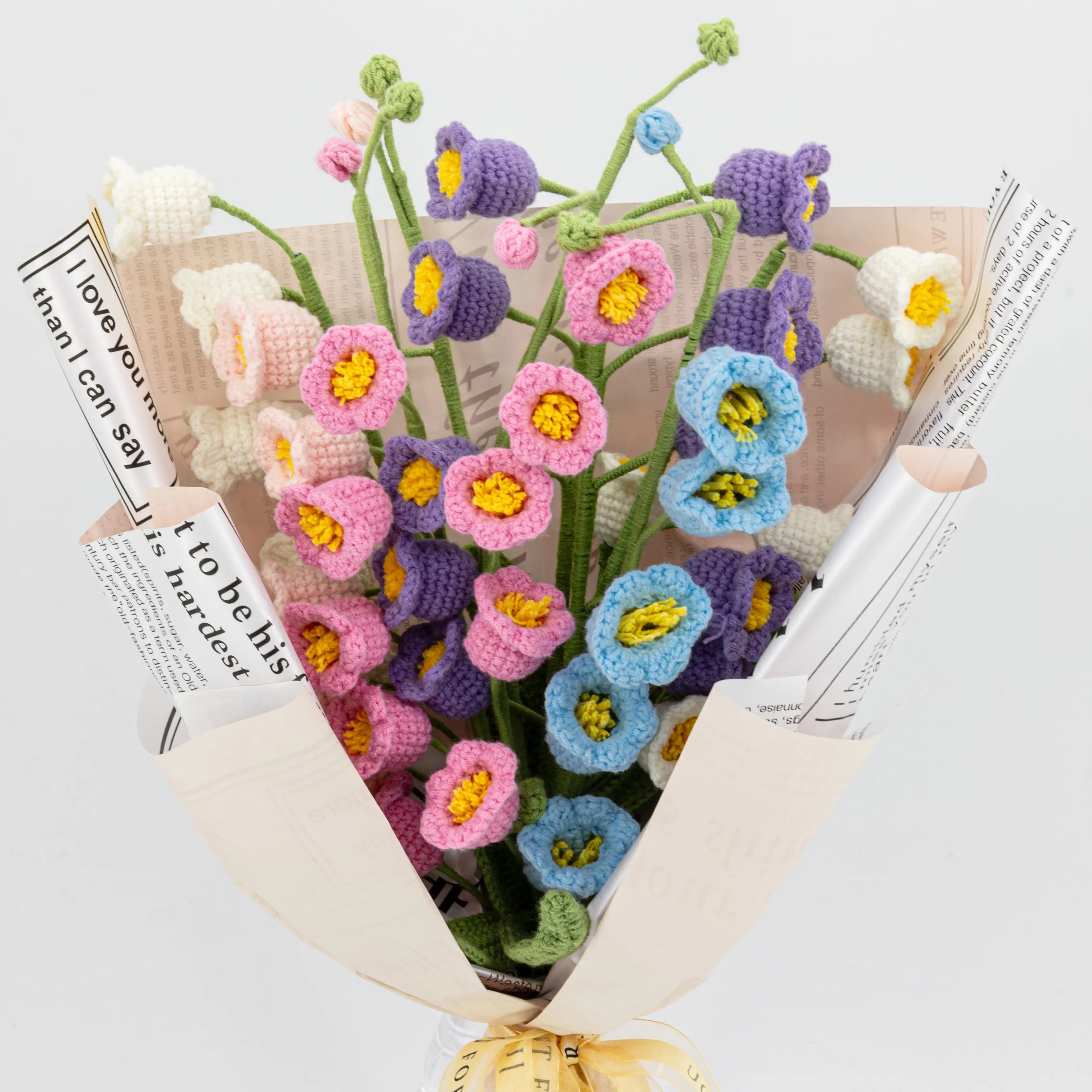 Crochet Lily of the Valley Flower Bouquet