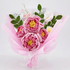 Crochet Peony Calla Lily Daisy Bouquet