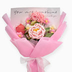 Crochet Peony Carnation Tulip Bouquet