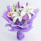 Purple Crochet Lily Calla Lily Lavender Bouquet