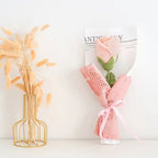 Crochet Cup-Shaped Rose Bouquet