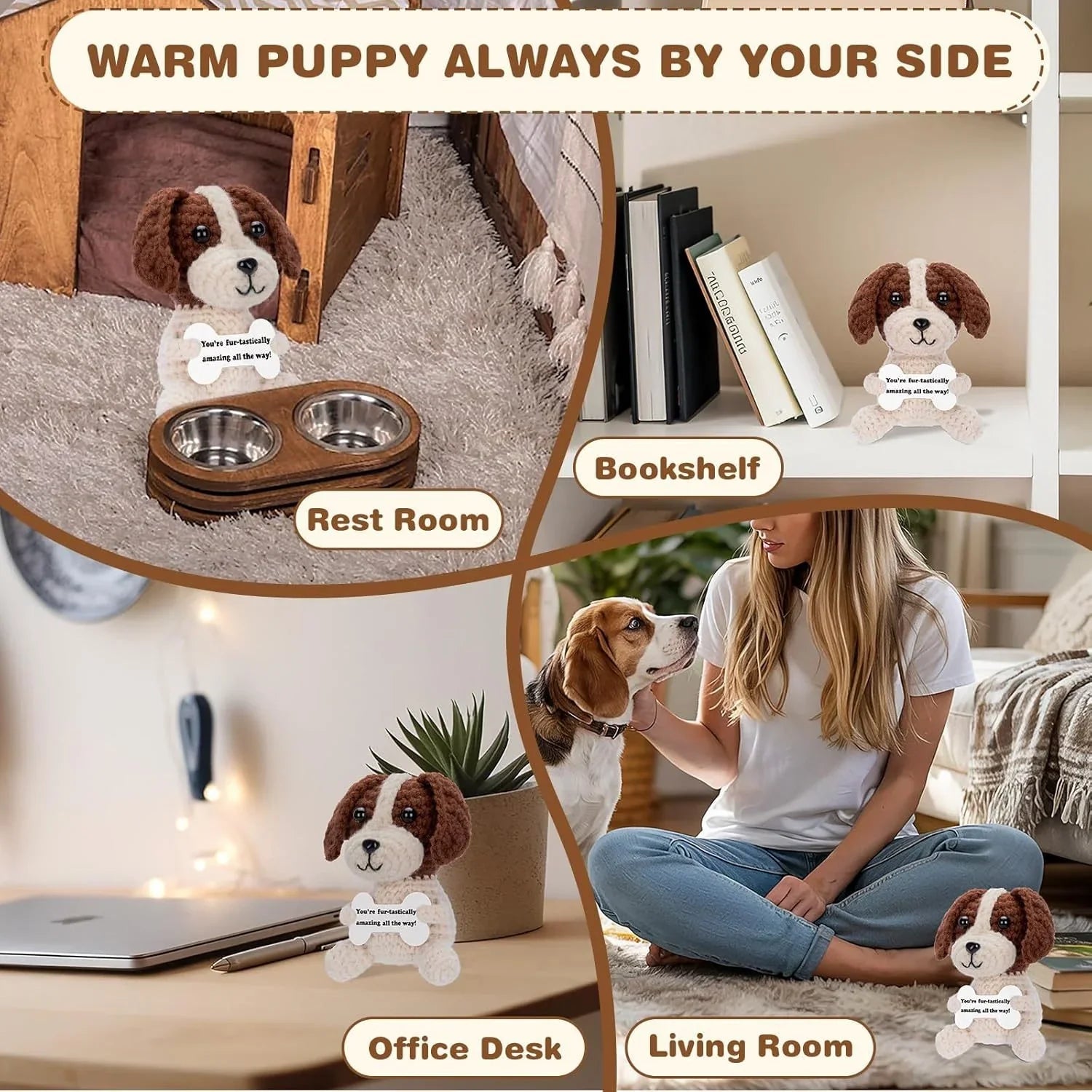 Emotional Support Crochet Dog Toy