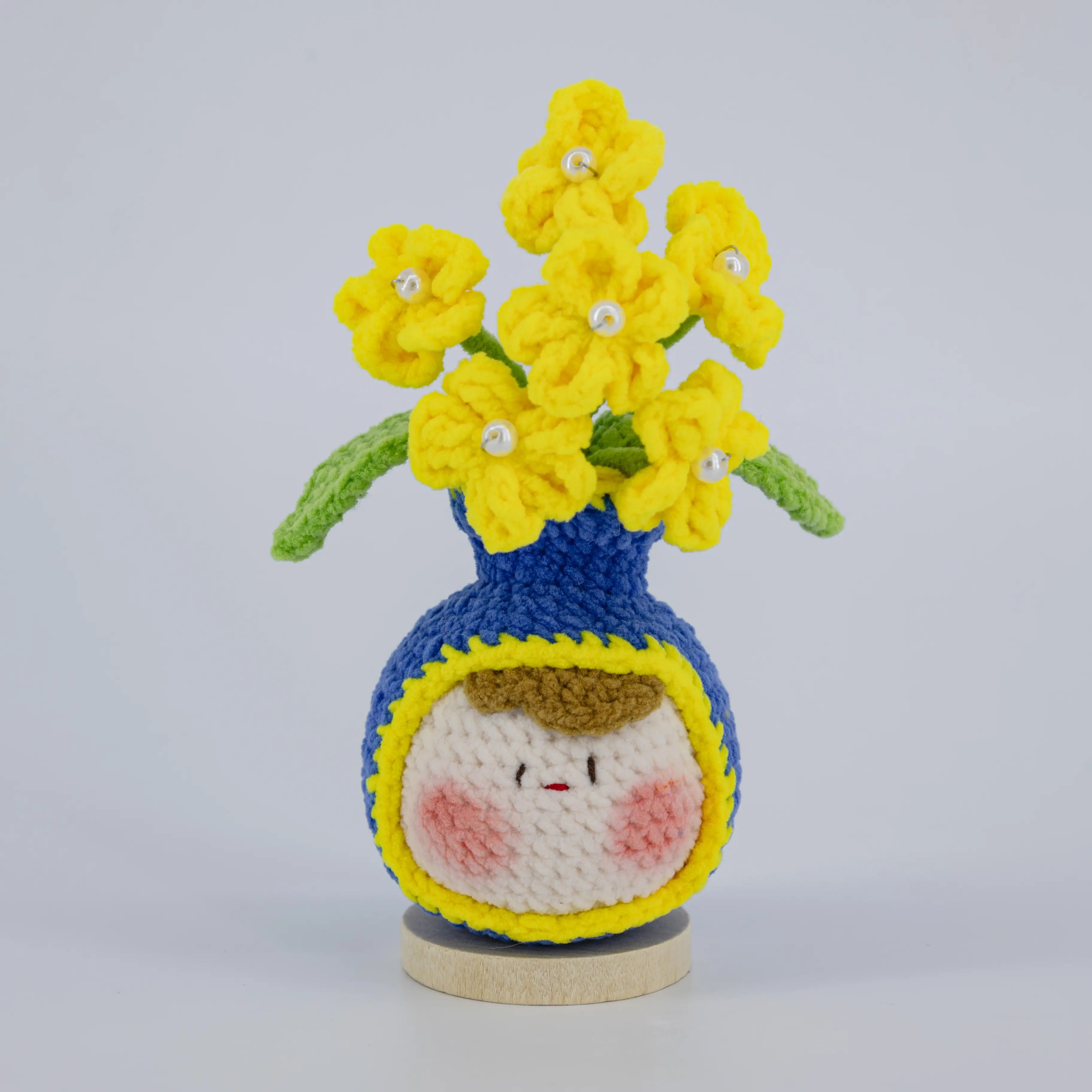 Cute Crochet Vase Shaped Flower Pot Series