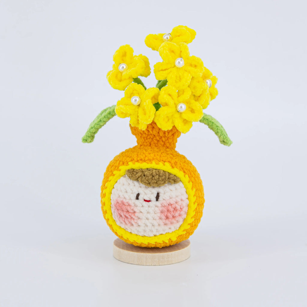 Cute Crochet Vase Shaped Flower Pot Series