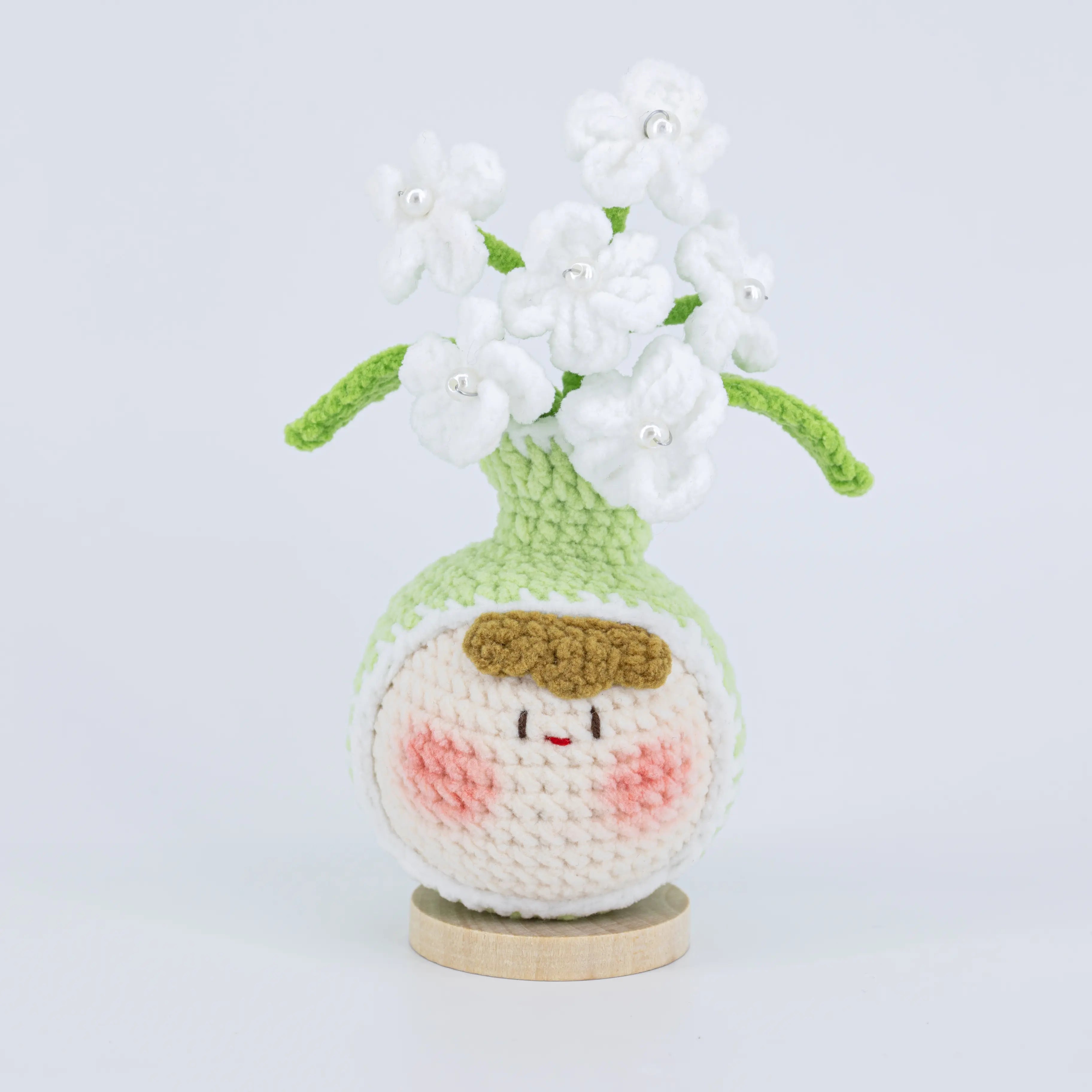 Cute Crochet Vase Shaped Flower Pot Series
