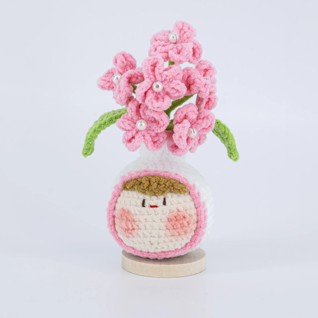 Cute Crochet Vase Shaped Flower Pot Series