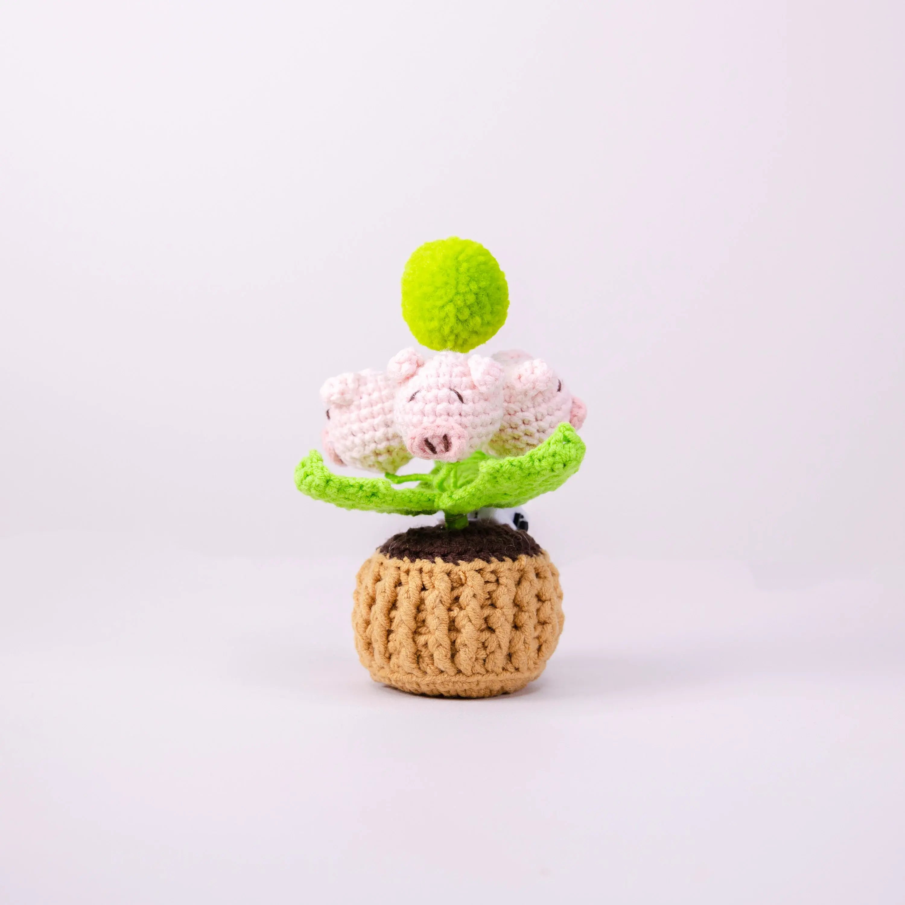 Crochet Flower Pot Series with Light