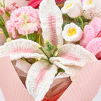 Crochet Gradient Lily Peony Tulip Bouquet