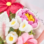 Crochet Gradient Lily Peony Tulip Bouquet