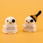 Emotional Support Crochet Ghost Potato Pickle Set