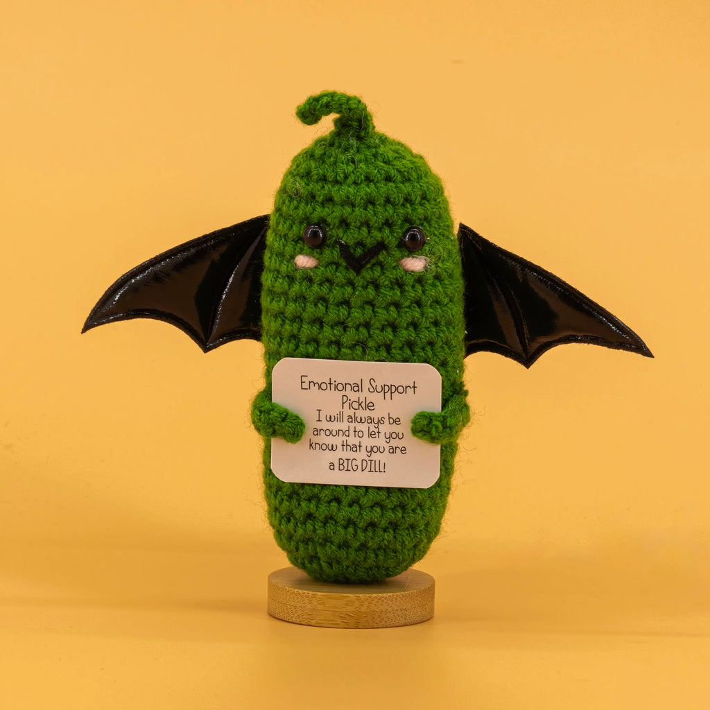 Emotional Support Crochet Ghost Potato Pickle Set