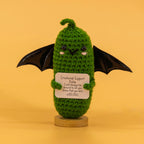Emotional Support Crochet Ghost Potato Pickle Set