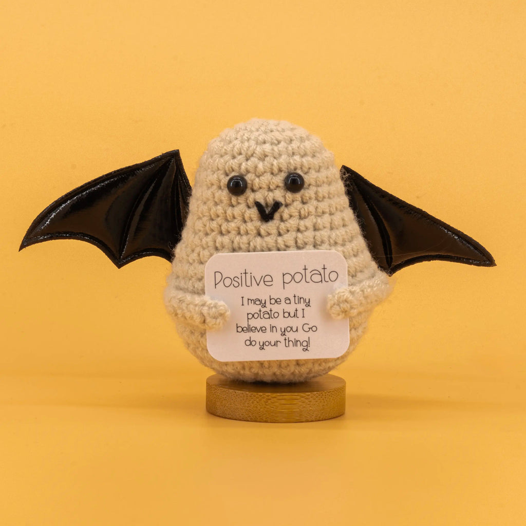 Emotional Support Crochet Ghost Potato Pickle Set