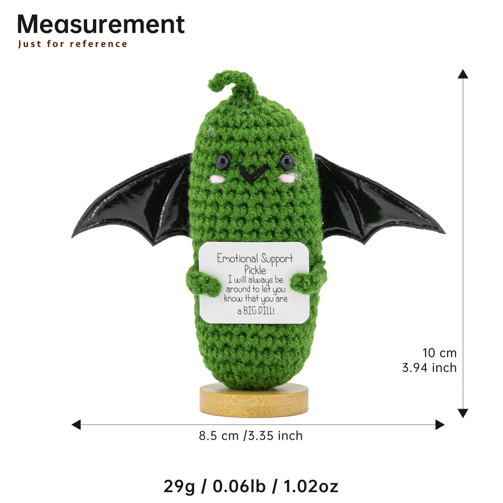 Emotional Support Crochet Ghost Potato Pickle Set