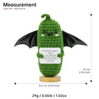 Emotional Support Crochet Ghost Potato Pickle Set