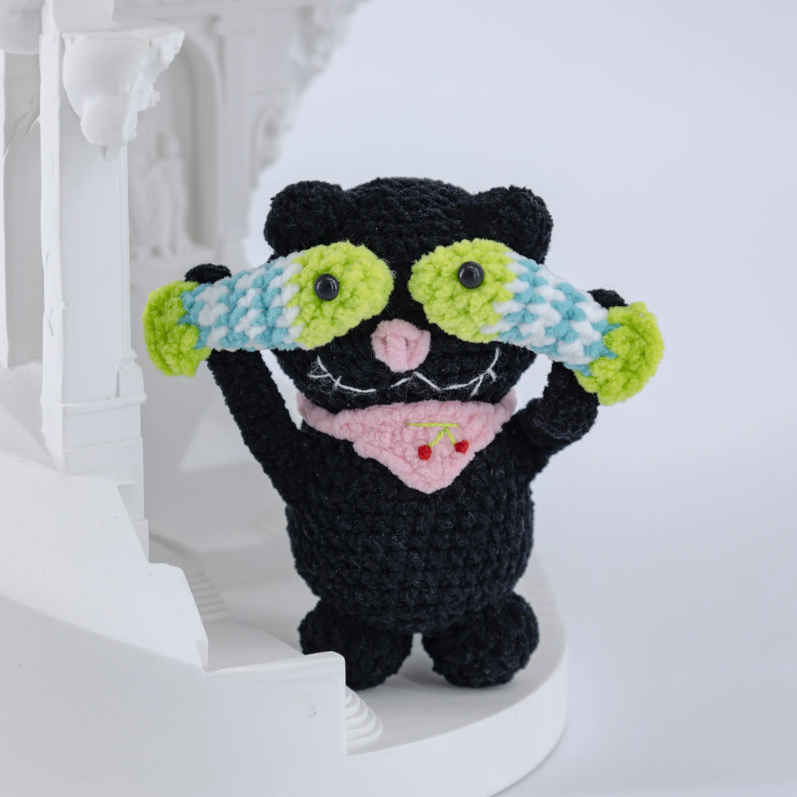 Crochet Cute Cat & Fish Doll Series