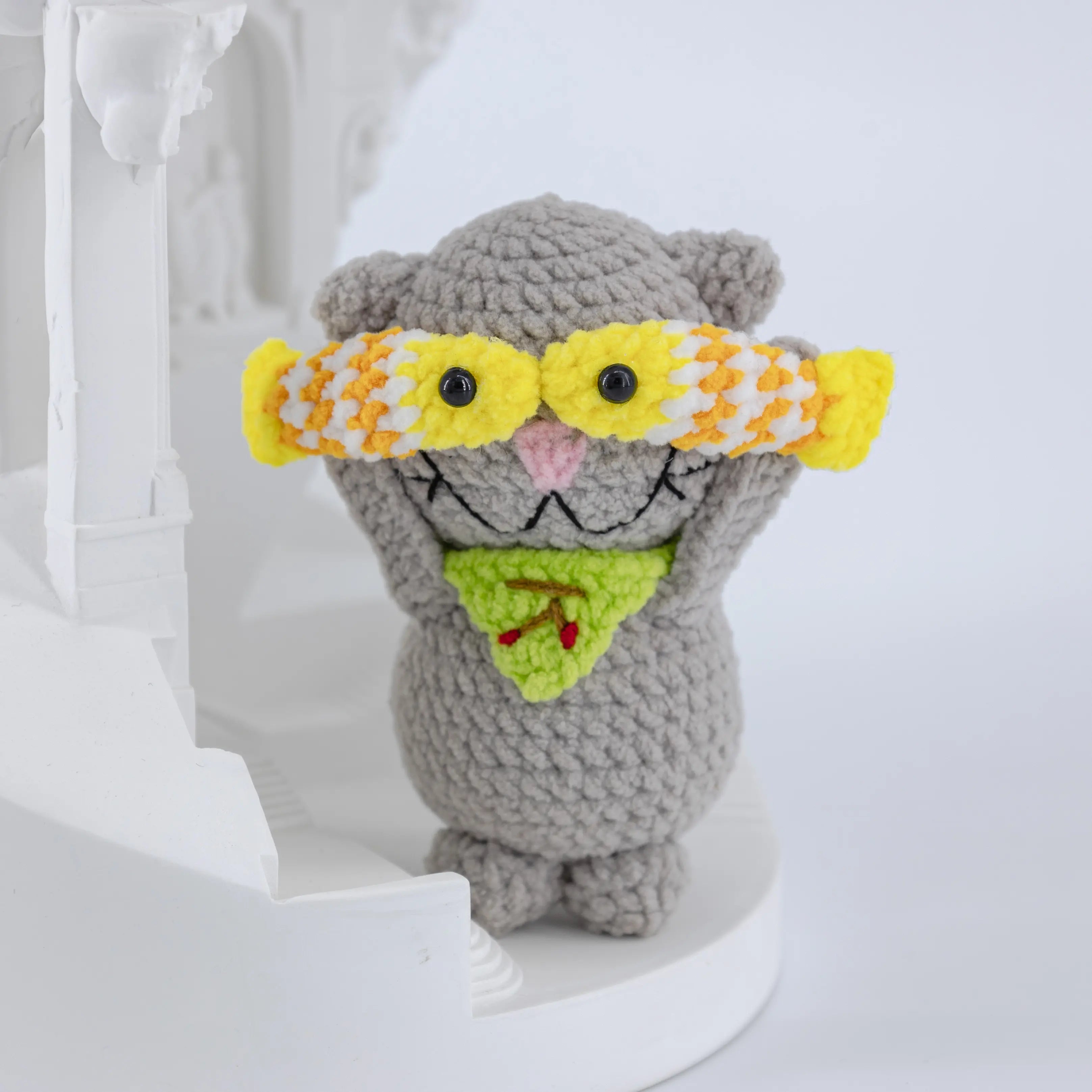 Crochet Cute Cat & Fish Doll Series