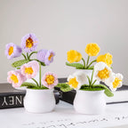 Crochet Lily of the Valley Pot Series
