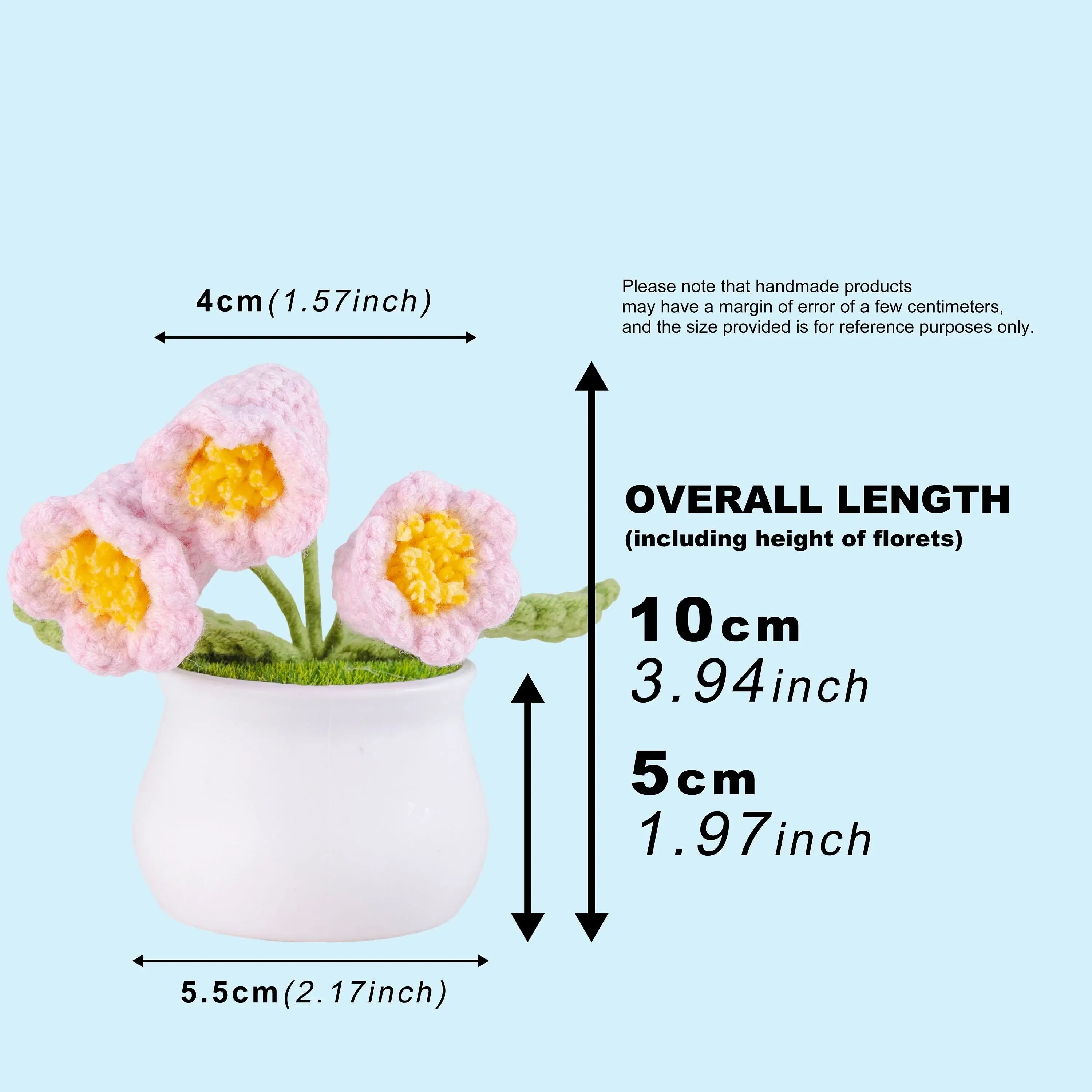 Crochet Lily of the Valley Pot Series
