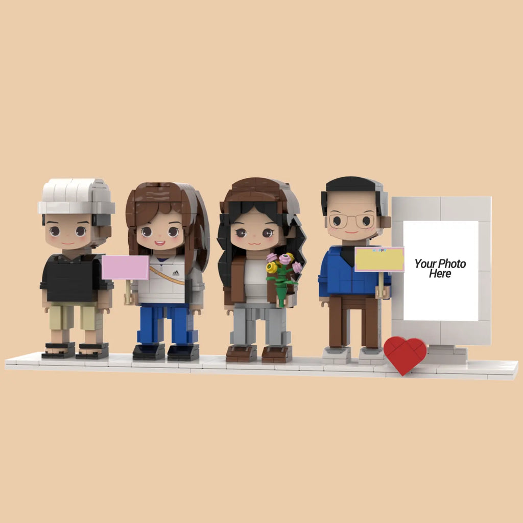 Custom Brick Figures from Your Photo - Photo Frame Style