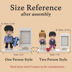 Custom Brick Figures from Your Photo - Photo Frame Style