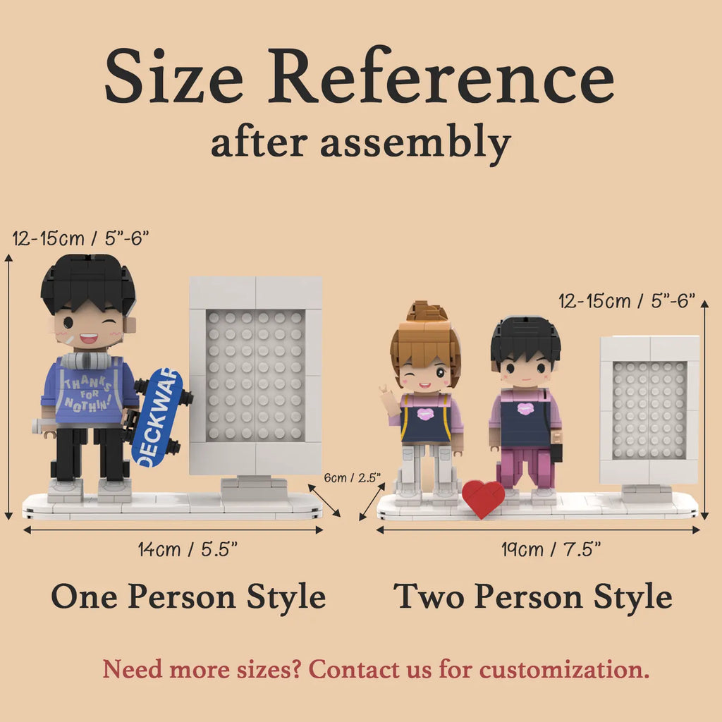 Brick Figure from Your Photo For Birthday - Style G