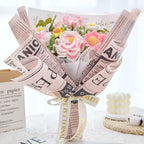 Crochet Peony Rose Tulip Carnation Bouquet