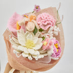 Crochet Night of the Queen Peony Tulip Bouquet