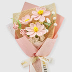 Crochet Pink Galsang Flower Bouquet