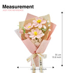 Crochet Pink Galsang Flower Bouquet
