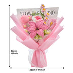 Pink Crochet Lily Rose Tulip Bouquet