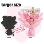 Pink Crochet Lily Rose Tulip Bouquet