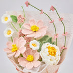 Crochet Peony Galsang Flower Bouquet