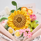 Crochet Big Sunflower Rose Tulip Daisy Bouquet