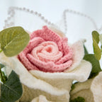 Round Crochet Thai Rose Bouquet