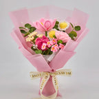 Crochet Rose Tulip Daisy Bouquet