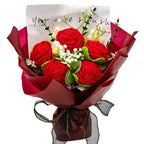 Crochet Pure Red Rose Bouquet