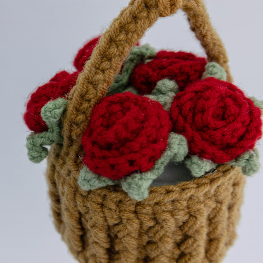 Rose Flower Basket Hanging