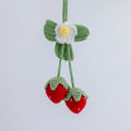 Crochet Hanging with Strawberry & Flower
