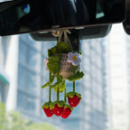Crochet Hanging with Strawberry
