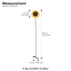 Crochet Sunflower Hanging with Leaves